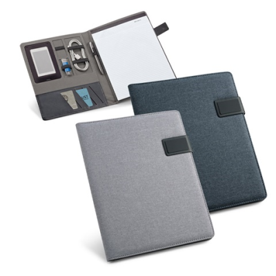 RIORDAN A4 FOLDER in Imitation Linen & PU with Lined Pages