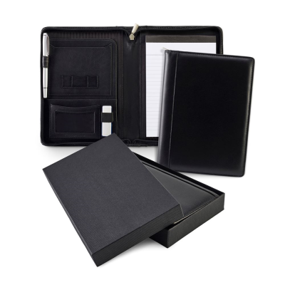 SANDRINGHAM NAPPA LEATHER ZIP A5 CONFERENCE FOLDER