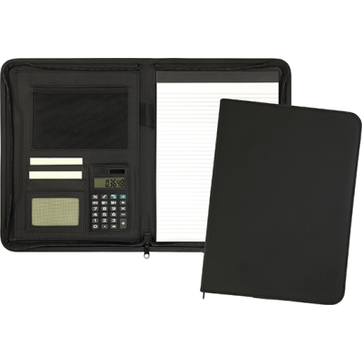 SUNDRIDGE RECYCLED A4 CALCFOLIO in Black