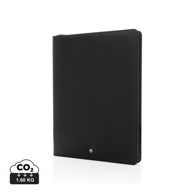 SWISS PEAK HERITAGE RCS RPU A4 PORTFOLIO with Zipper in Black