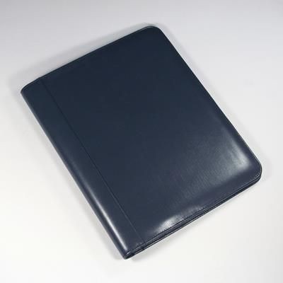 WARWICK GENUINE LEATHER A4 NON-ZIPPED FOLDER in Navy Blue