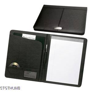 YORK A4 LEATHER CONFERENCE FOLDER