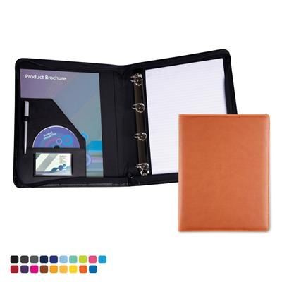 ZIP A4 RING BINDER in Soft Touch Vegan Torino PU