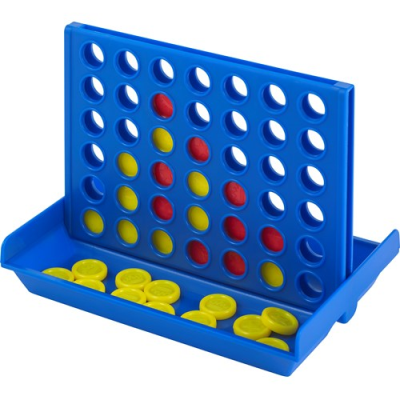 PLASTIC 4-IN-A-LINE GAME in Blue