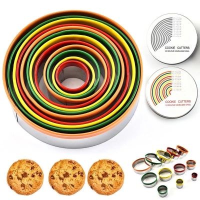 ROUND COOKIE BISCUIT CUTTER SET