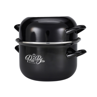ENAMEL MUSSEL POT MEDIUM