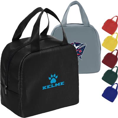 210D TWO HANDLE LUNCH BAG with Zipper Closure