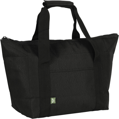 CLIFFE ECO RPET RECYCLED COOLER TOTE BAG in Black