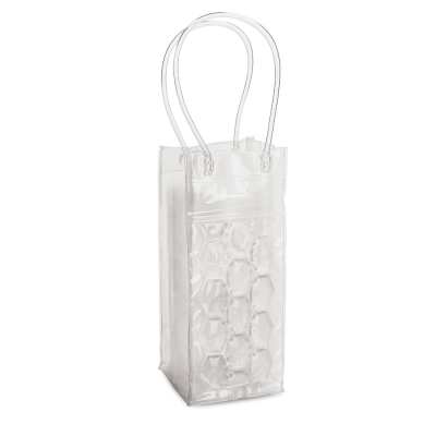 COLOMBIA PVC COOL BAG FOR 1 BOTTLE in Clear Transparent