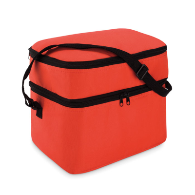 COOL BAG with 2 Compartments in Red