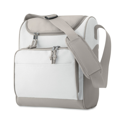 COOL BAG with Front Pocket in White