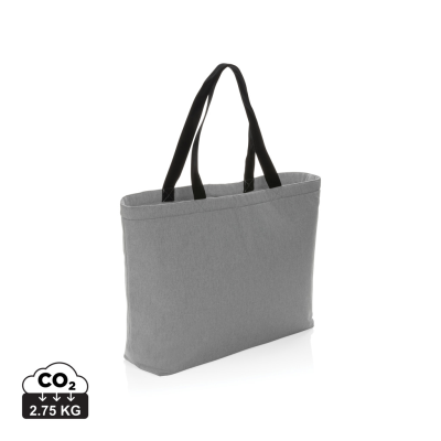 IMPACT AWARE™ 285 GSM RCANVAS LARGE COOLER TOTE UNDYED in Grey