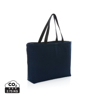 IMPACT AWARE™ 285 GSM RCANVAS LARGE COOLER TOTE UNDYED in Navy