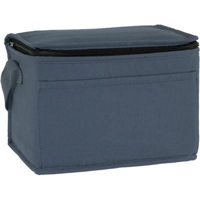 MARDEN ECO 6 CAN COTTON COOL BAG in Blue French Navy