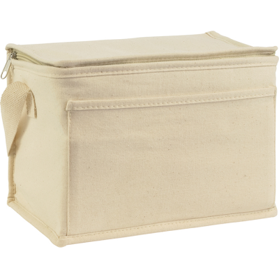 MARDEN ECO 6 CAN RECYCLED COTTON COOL BAG in Natural