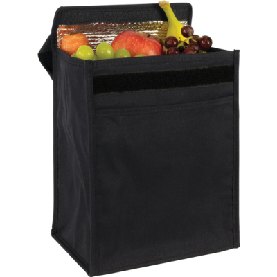 MARDEN ECO 8OZ RECYCLED COTTON LUNCH COOLER in Black
