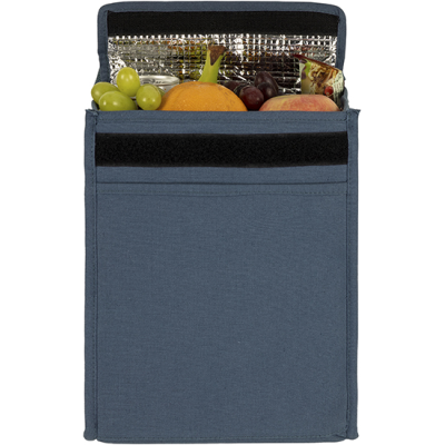 MARDEN ECO 8OZ RECYCLED COTTON LUNCH COOLER in Blue Navy - PROMOTIONAL CORPORATE GIFT