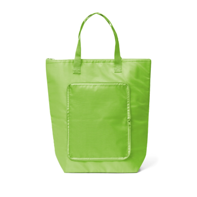 MAYFAIR FOLDING COOL BAG in 210D Polyester 15 L in Pale Green