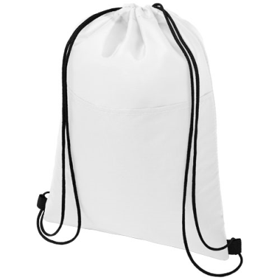 ORIOLE 12-CAN DRAWSTRING COOL BAG 5L in White