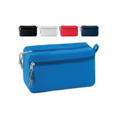 600D POLYESTER ZIPPED BEAUTY BAG