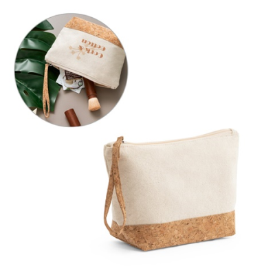 BLANCHETT 100% COTTON AND CORK TOILETRY BAG