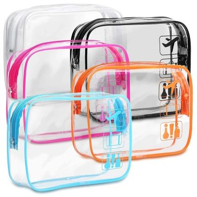 CLEAR TRANSPARENT TRAVEL COSMETICS BAG