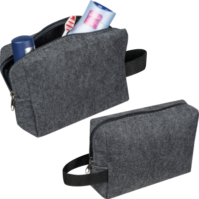 COSMETICS BAG LJUNGBY in Anthracite Grey 