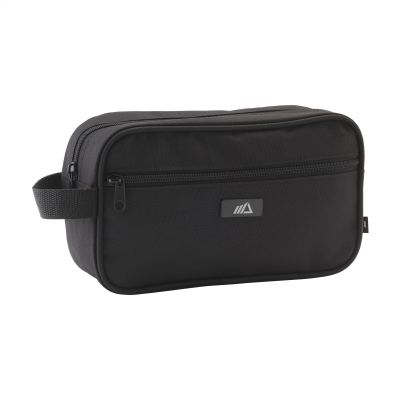 COSMETICS BAG RPET TOILETRY BAG in Black