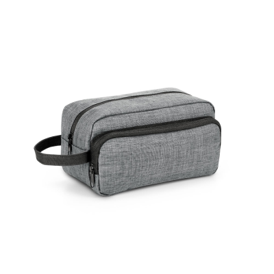 KEVIN 300D HIGH DENSITY TOILETRY BAG with Handle in Grey