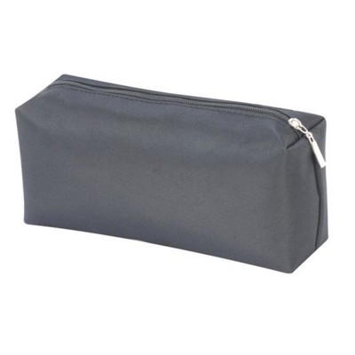 LINZ SQUARE MICROFIBRE COSMETICS MAKE UP BAG in Black
