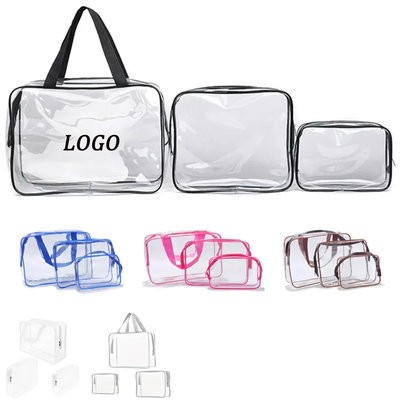 PVC CLEAR TRANSPARENT WATERPROOF COSMETICS BAG