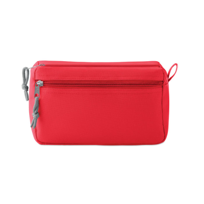 PVC FREE COSMETICS BAG in Red