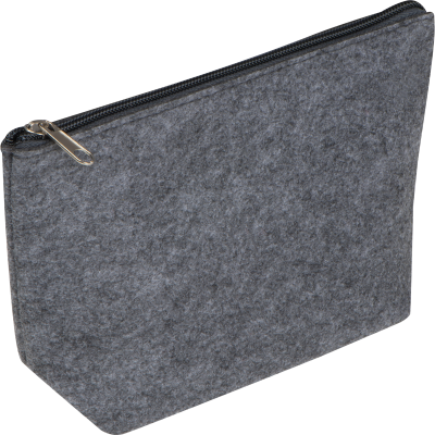 RPET COSMETICS BAG CREMONA in Anthracite Grey 