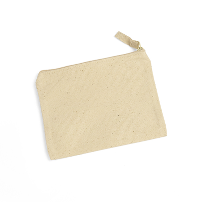 SMALL NATURAL COTTON TOILETRY BAG