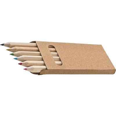 WOOD CRAYONS MINNIE in Brown 