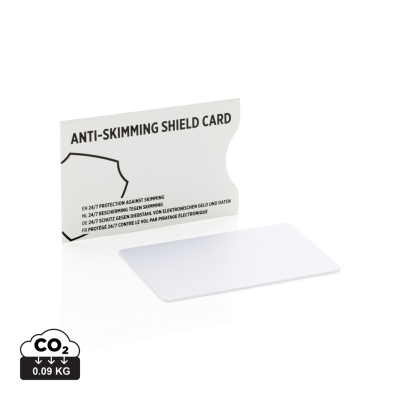 ANTI-SKIMMING RFID SHIELD CARD in White