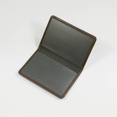 ASHBOURNE OYSTER CARD HOLDER IN BROWN RFID