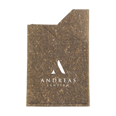 BONDED LEATHER CARDHOLDER in Brown