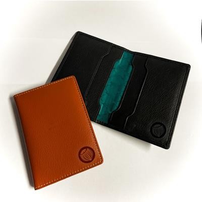 LEATHER RFID CREDIT CARD EMBOSSED BRANDING