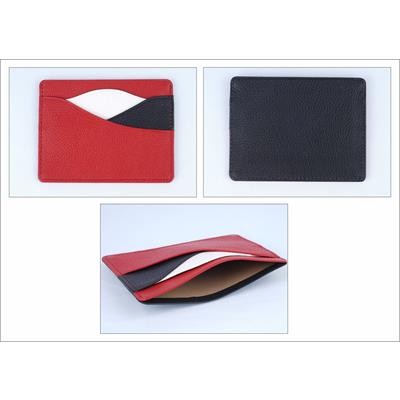 LEATHER TRICOLOUR CARD HOLDER
