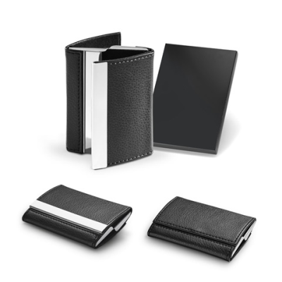 LONE DOUBLE CARD HOLDER in Metal & PU