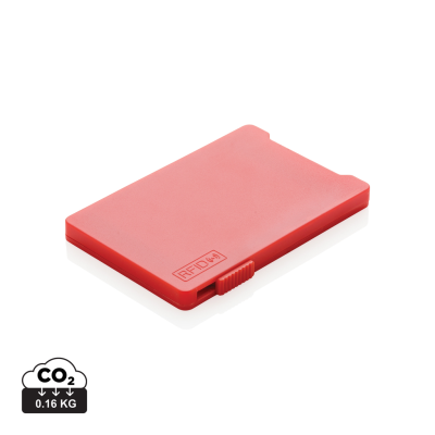 MULTIPLE CARDHOLDER with Rfid Anti-Skimming in Red