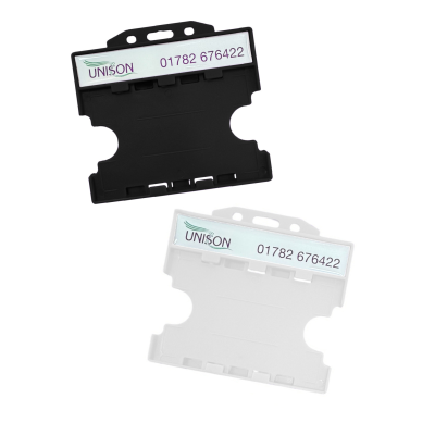 RIGID CARD HOLDER with Resin Dome