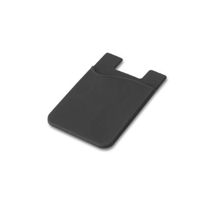 SHELLEY SILICON SMARTPHONE CARD HOLDER in Black