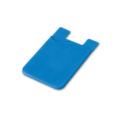 SHELLEY SILICON SMARTPHONE CARD HOLDER in Light Blue