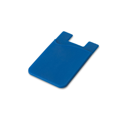 SHELLEY SILICON SMARTPHONE CARD HOLDER in Royal Blue