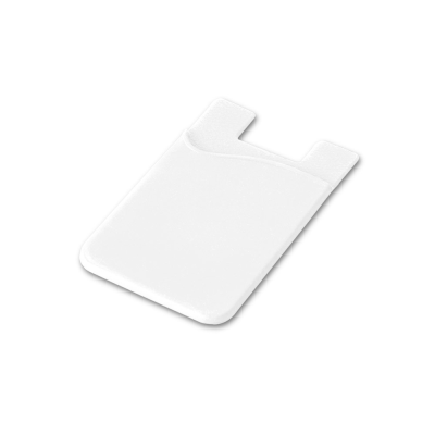 SHELLEY SILICON SMARTPHONE CARD HOLDER in White