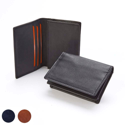 TRIM SANDRINGHAM NAPPA LEATHER BUSINESS CARD HOLDER