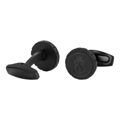 CUFF LINKS CHRONOBIKE MATT BLACK