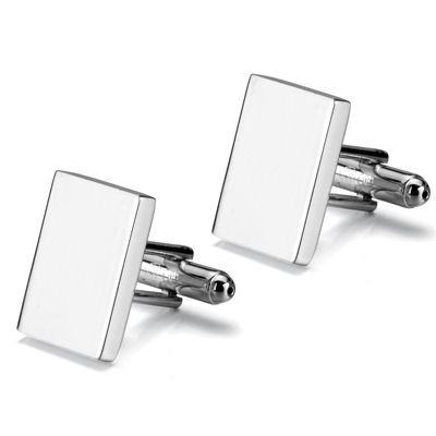 METAL CUFF LINKS in Silver